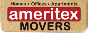 Ameritex movers logo for apartments in SW Houston Westchase Area.