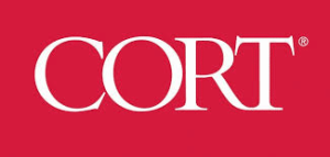 Cort logo on a red background, representing Apartments in the Westchase Area of SW Houston.