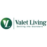Valet living logo on a white background with Apartments in Westpark.