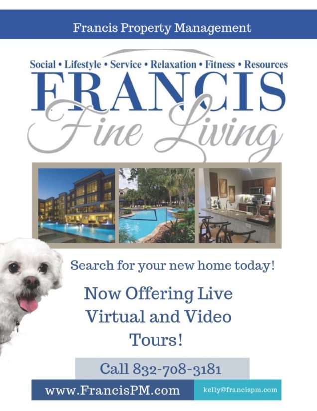 Francis Living Property Management offers exceptional apartments in Westpark.