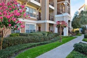 Apartments Rentals in Southwest Houston, TX - Exterior Apartment Building and Walkway